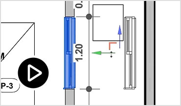 Video: Demostración de la función de elementos desplazados en vistas 2D de Revit